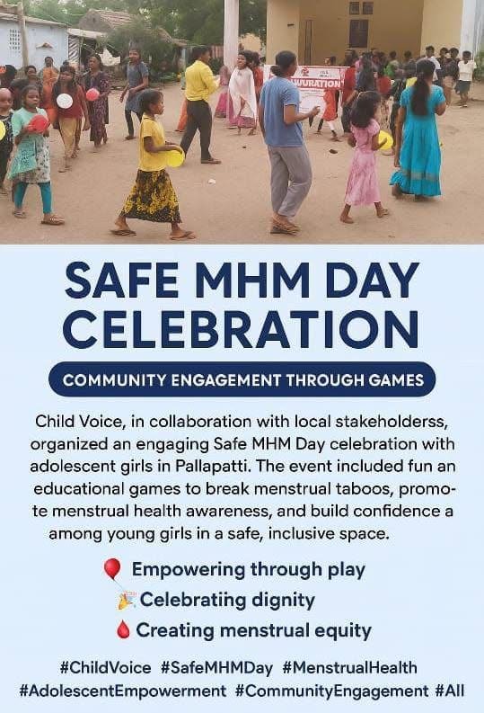 Safe MHM Day celebration: community engagement through games (poster)
